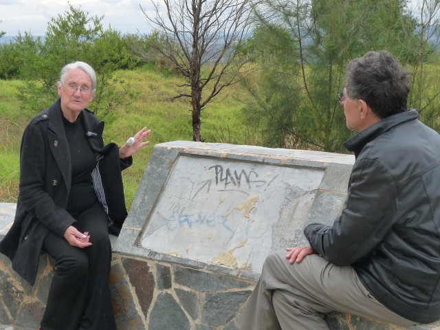 Auntie Fran Bodkin with Peter Read at William Howe Park, Mt Annan